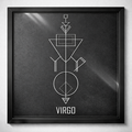 Virgo Zodiac Symbol Wall Art – CNC Engraved Black Alloy in Wooden Frame